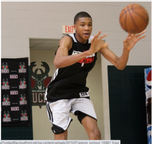 Young Giannis before development